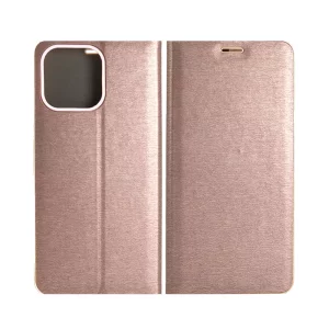 360 Protective Shell Book Cover Card Holder for iPhone 13 Pro gold