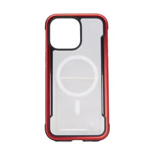 Defence Shield Translucent Matt Case for iPhone 15 red