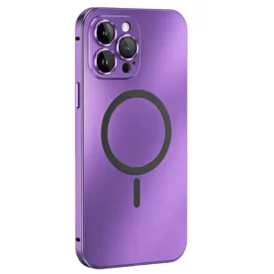 iPhone 15 Pro Max Silicon Mag Safe Case purple