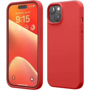 iPhone 15 Silicon Case red