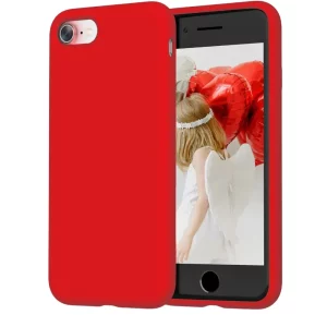 iPhone SE 2nd Gen, iPhone 7, iPhone 8 Silicon Case red